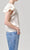 Lola Flutter Lace Sleeve Top Cream