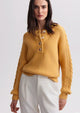 Vera Button Neck Sweater Rattan