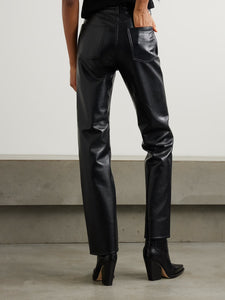 90's Pinch Waist Long in Leather Detox (Black)