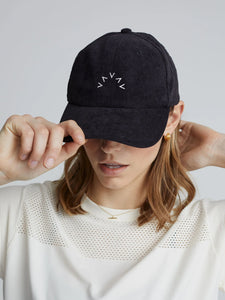 Franklin Baseball Cap in Black/Ivory