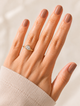 Gold Ring - Halo Drop - White CZ: 7