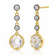 Two Tone Drop Earring