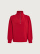 Hawley Half Zip Sweat Red Marl