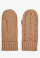 Charlene Cable Knit Mitten Praline