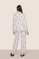 Gisele Printed TENCEL™ Modal Long PJ Set Ski Chalet Ivory/Pine
