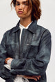 Blair Vegan Suede Sierra Jacket Navy Wave