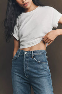90's Pinch Waist Long in Overcast (Comfort Stretch)