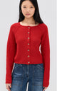 Sydney Shrunken Cardigan in Atlas Red