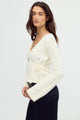 Snowfall Wrapped Sweater Snow Mint Combo