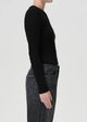 Alma Shrunken Crewneck In Black