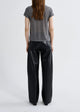 Long Line Adine Heather Grey Tee