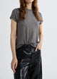 Long Line Adine Heather Grey Tee