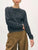 Cashmere Textured Stripe Crew Blue Combo