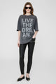 Cason Tee Live The Dream In Washed Black