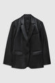 Classic Blazer in Recycled Black Leather
