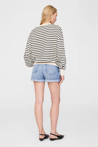 Dean Sweatshirt Black Stripe French Terry