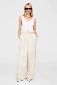 Nicola Belt Bone Crinkled Patent