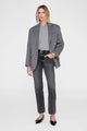 Quinn Blazer Heather Grey Cashmere Blend
