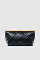 Anine Clutch Braided Leather Black