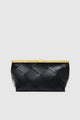 Anine Clutch Braided Leather Black