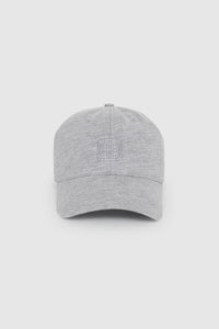 Jeremy Baseball Cap Framed Monogram Heather Grey