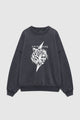 Miles Sweatshirt Tiger Vintage Black