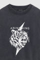 Miles Sweatshirt Tiger Vintage Black