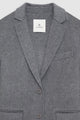 Quinn Blazer Heather Grey Cashmere Blend