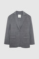 Quinn Blazer Heather Grey Cashmere Blend