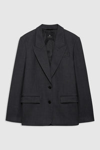Ross Single Breasted Blazer Dark Heather Grey