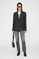 Ross Single Breasted Blazer Dark Heather Grey