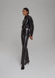 90's Pinch Waist Long in Leather Detox (Black)