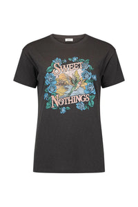 Sweet Nothings Biker Tee in Charcoal