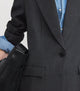 Ross Single Breasted Blazer Dark Heather Grey