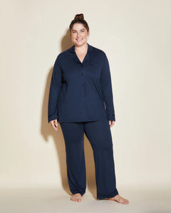 Bella Long Sleeve Pajama Set in Navy
