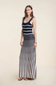 Aveline Wide Stripe Maxi Dress