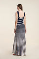Aveline Wide Stripe Maxi Dress