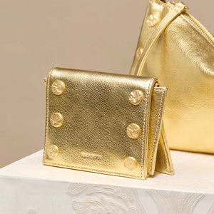 Allen Wallet in Gala Gold Brushed Gold