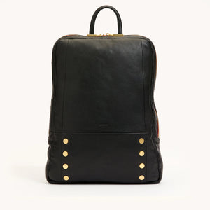 Hunter Backpack Large Black Gold Red Zip