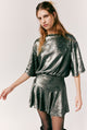 Manuka Sequin Dress Gunmetal