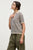 Yael Striped S/S Polo Oatmeal Navy