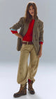 Shiloh Blazer Brown Combo
