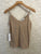 Supima Slub Jersey V-Neck Cami Almond