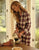 Flannel Long PJ Set Tartan Plaid Ivory Holly