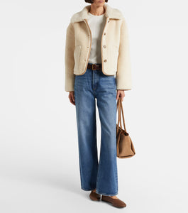 Amara Reversible Sand Sherpa Jacket