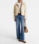 Amara Reversible Sand Sherpa Jacket