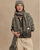 Lindsey Check Knit Scarf Charcoal