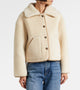 Amara Reversible Sand Sherpa Jacket