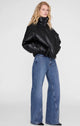Cyrus Jacket Black Recycled Leather