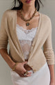 School Girl Cardi Feather Grey Melange